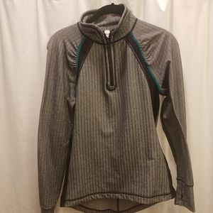 AE work out top zip mesh